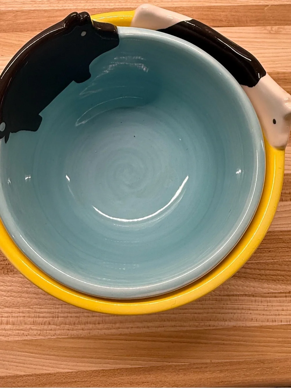 Sonoma Goods For Life Homestead Animal Nesting Bowls Set of 2 (Missing Chicken)